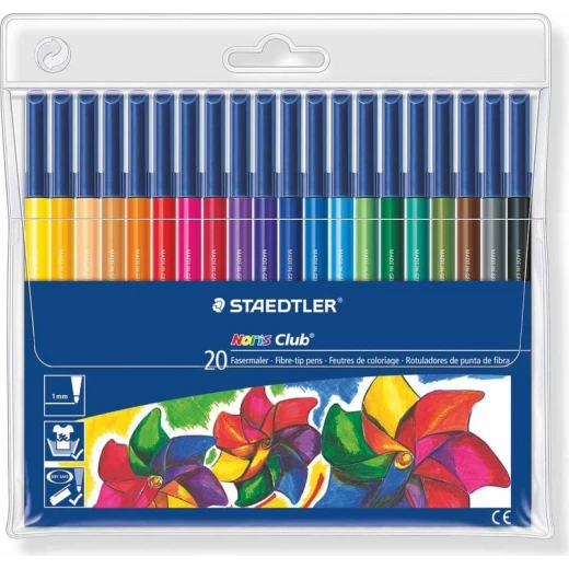 Staedtler Noris Fibre-Tip Pen, Pack of 20 Staedtler Noris Fibre-Tip Pen, Pack of 20