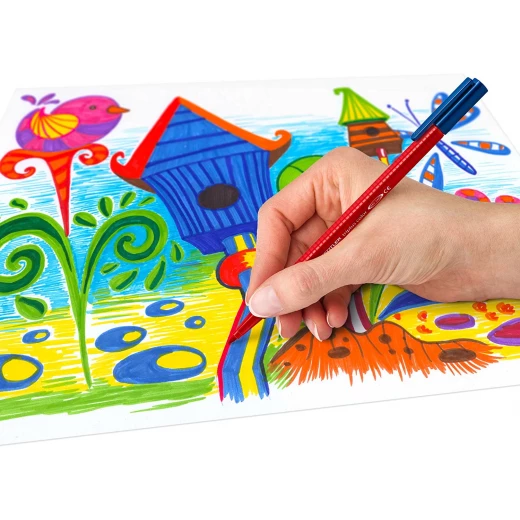 Staedtler Triplus® Neon Color Triangular Fibre-Tip Pen, Pack of 20 - ستدلر - Image 2