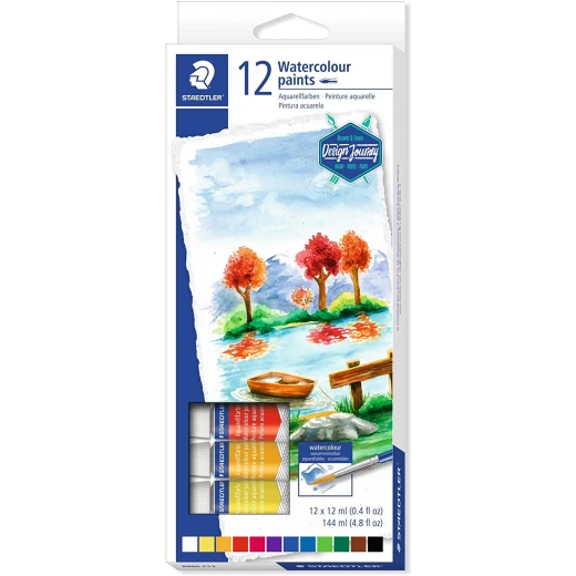 Staedtler Watercolor Paint Tube, Pack of 12 Staedtler Watercolor Paint Tube, Pack of 12