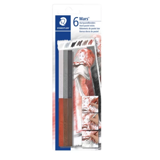 Staedtler Hard Pastel Sticks, Pack of 6 Staedtler Hard Pastel Sticks, Pack of 6