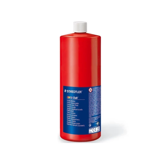 Staedtler Noris School Tempera Paints 1000 ml, Red