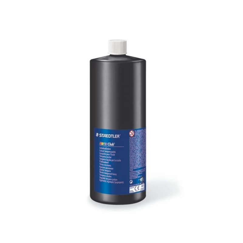 Staedtler Noris School Tempera Paints 1000 ml, Black - ستدلر