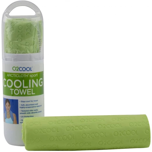 O2COOL ArctiCloth Sport Cooling Towel, Green