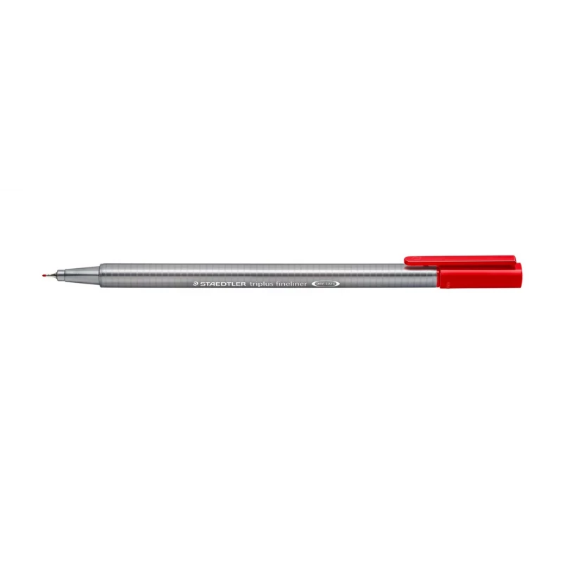 Staedtler Triplus Fineliner Marker Pen - 0.3 mm - Red, Pack of 10 Pens - ستدلر