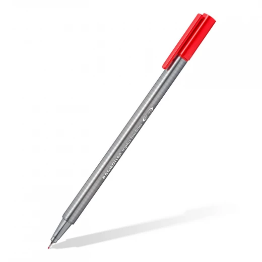 Staedtler Triplus Fineliner Triangular Black Roll-up Case, Pack of 20 - ستدلر - Image 3