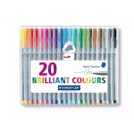 Staedtler Triplus Triangular Fineliner Pen - Pack of 20 - ستدلر