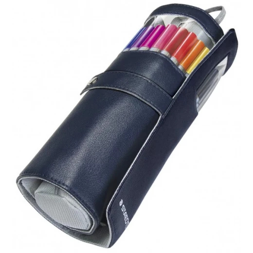Staedtler Triplus Fineliner Triangular Black Roll-up Case, Pack of 20 Staedtler Triplus Fineliner Triangular Black Roll-up Case, Pack of 20