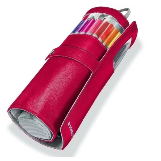 Staedtler Triplus Fineliner Triangular Pink Roll-up Case, Pack of 20 Staedtler Triplus Fineliner Triangular Pink Roll-up Case, Pack of 20