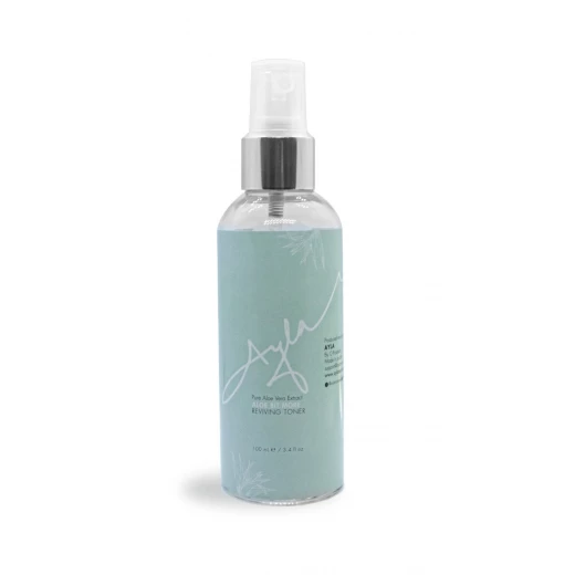 Ayla Summer Package-Golden shimmery Tanning Oil, Aloe vera Toner for after tanning - Ayla Naturals - Image 2