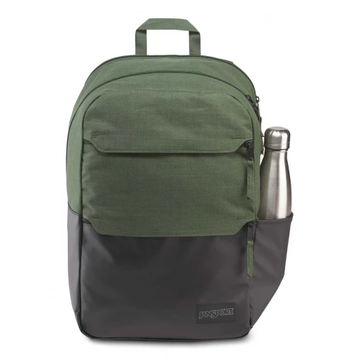 Jansport Ripley Backpack, Muted Green Heathered 600D Jansport Ripley Backpack, Muted Green Heathered 600D