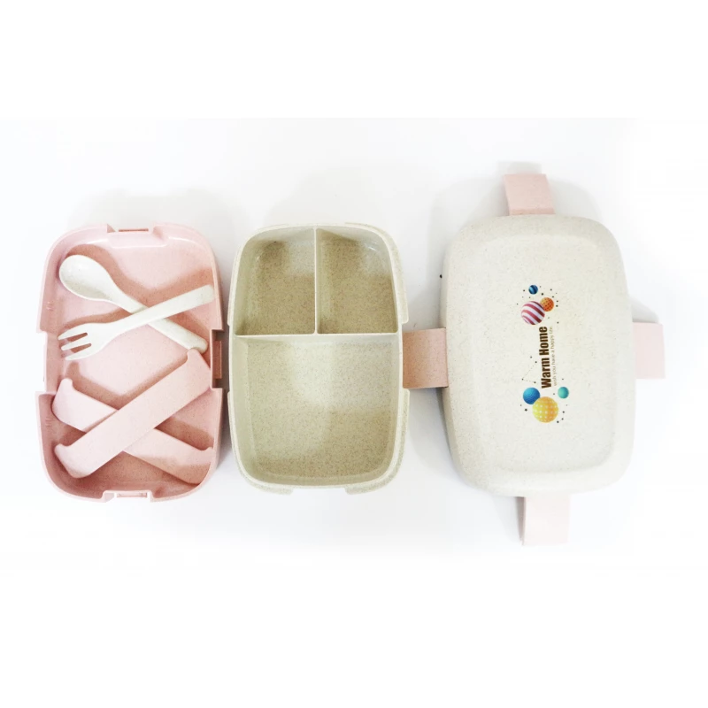 Elliptical Kids School Lunch Box, Pink&Brown