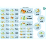 Tob3a Waterproof Stickers, Animals - طبعة