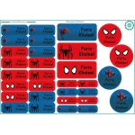 Tob3a Waterproof Stickers, Spider Man - طبعة