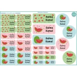 Tob3a Waterproof Stickers, Watermelon - طبعة
