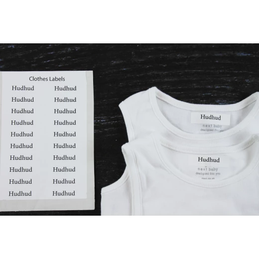 Tob3a 20 Clothes Labels, White Labels - طبعة - Image 3