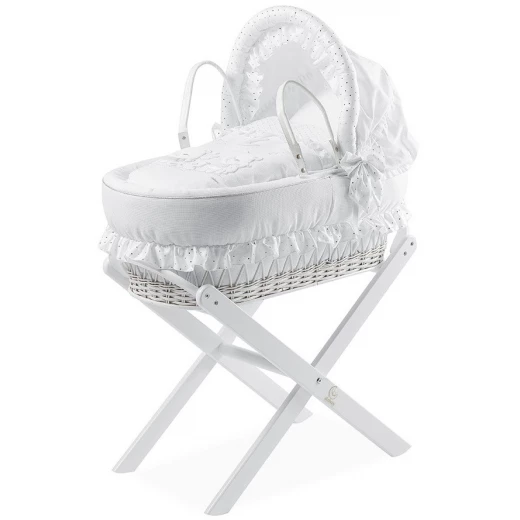 Italbaby Basket Chic Nest Happy Family, White Italbaby Basket Chic Nest Happy Family, White