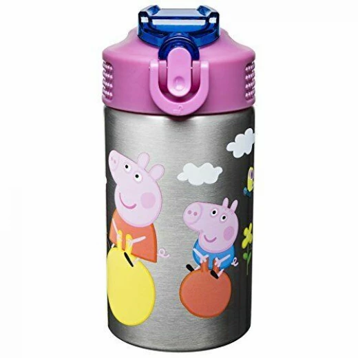 Zak Designs Peppa Pig Stainless Steel Water Bottles, 15 oz - زاك ديزاينز - Image 4