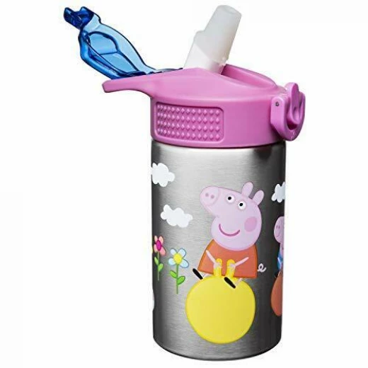 Zak Designs Peppa Pig Stainless Steel Water Bottles, 15 oz Zak Designs Peppa Pig Stainless Steel Water Bottles, 15 oz