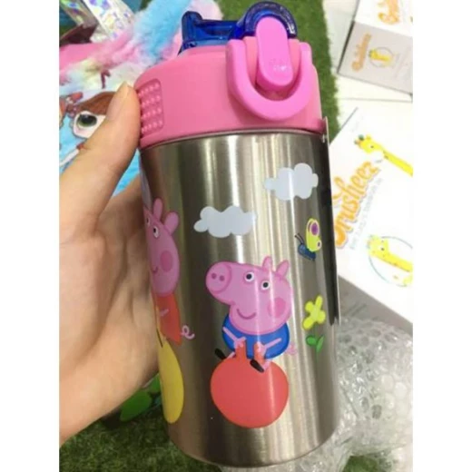 Zak Designs Peppa Pig Stainless Steel Water Bottles, 15 oz - زاك ديزاينز - Image 2