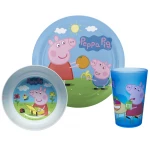 Zak Peppa Pig George Kids Dinnerware Plate Bowl Tumbler 3 pcs Set - زاك ديزاينز