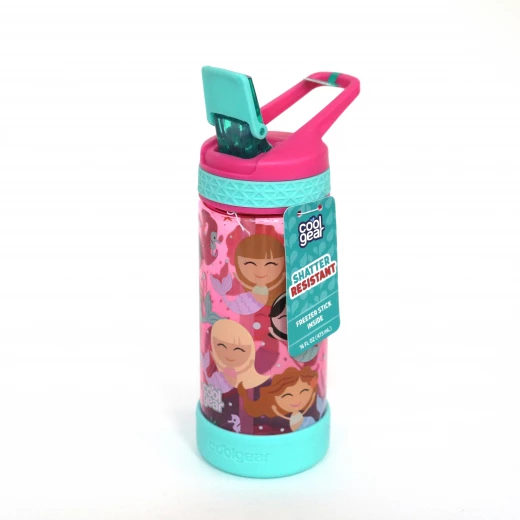 Cool Gear Water Bottle Sipping Straw For Kids, Blue, 473 ML Cool Gear Water Bottle Sipping Straw For Kids, Blue, 473 ML