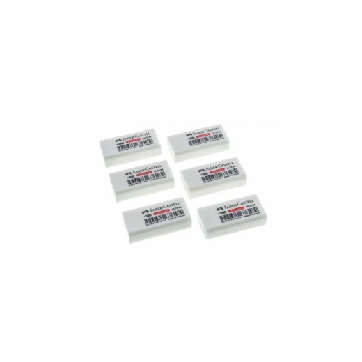 Faber- Castell PVC Free Eraser White (6pc) - فابر كاستل - Image 2