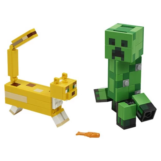 LEGO Mineecraft BigFig Creeper and Ocelot - ليجو - Image 2