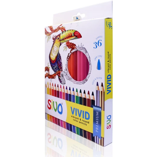 SiVO Vivid Colour Pencils Box Set of 36 - Image 3