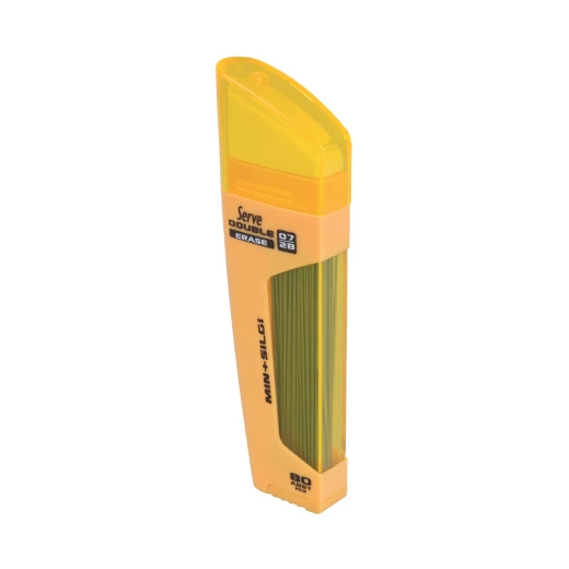 SERVE Double Erase Lead Tube 0.5 mm and Eraser (Yellow) SERVE Double Erase Lead Tube 0.5 mm and Eraser (Yellow)
