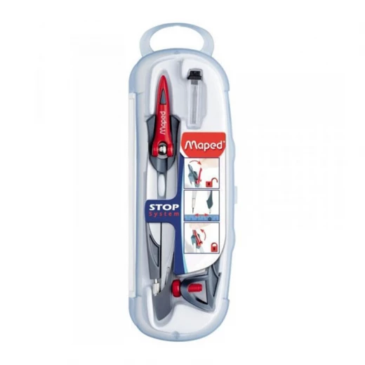MAPED Stop System Compass Set 3 School Supplies, blue MAPED Stop System Compass Set 3 School Supplies, blue