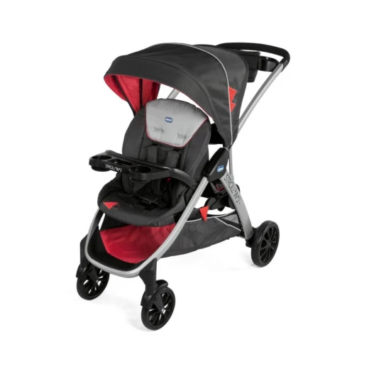 Chicco Stroll in 2 Stroller, Black & Red