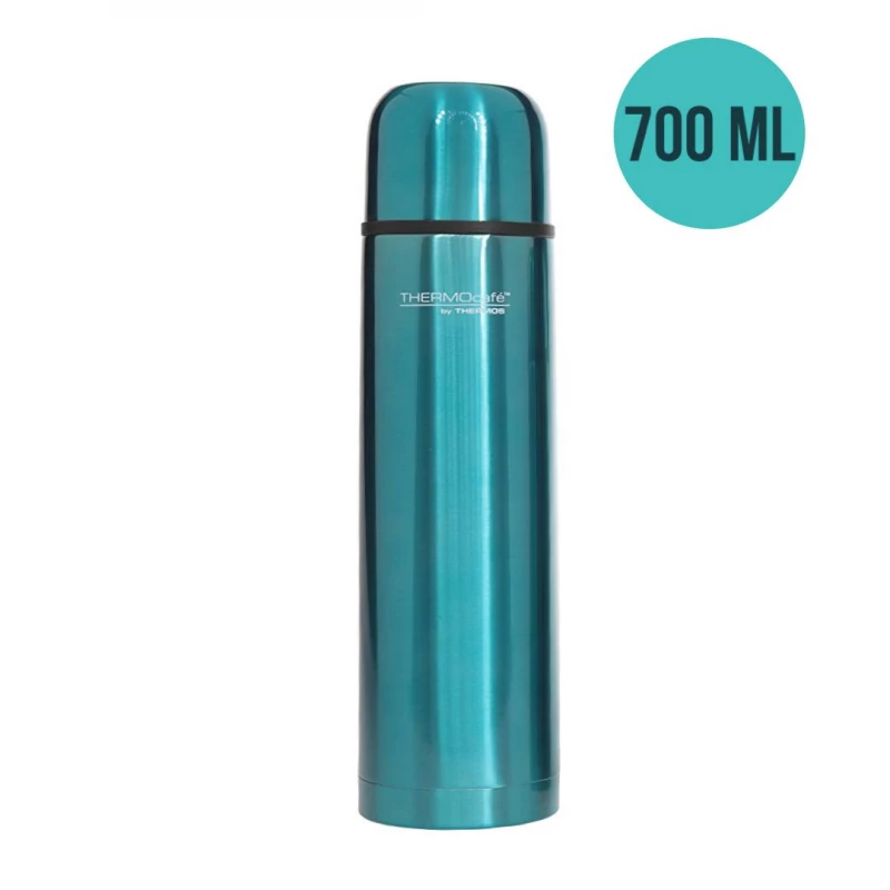 ThermoCafé by Thermos Stainless Steel Flask, 700ml, Blue - ثيرموس