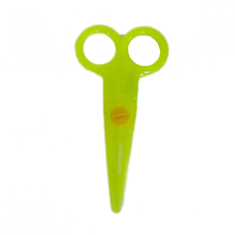 Keyroad For Kids Plastic Kids Scissors, Yellow&Green - كيرود