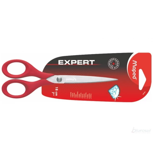 Maped Expert Scissor, 18 cm, Red Maped Expert Scissor, 18 cm, Red