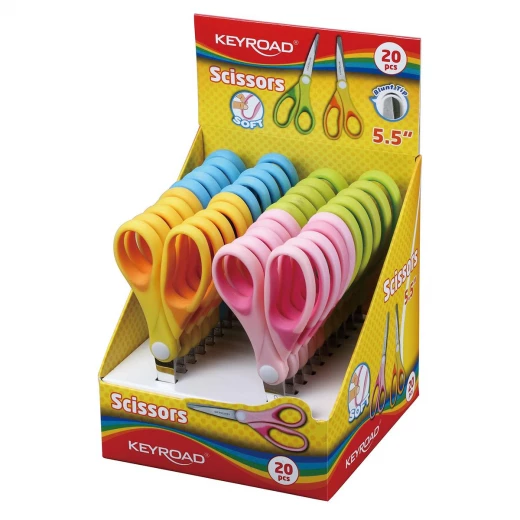 Keyroad Scholar Scissor Soft Touch, Green, 13CM - كيرود - Image 2
