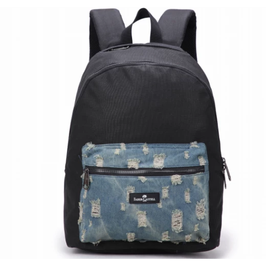 Faber-Castell Energetic Bag 1 Compt Petrol Backpack, Black&Jeans Faber-Castell Energetic Bag 1 Compt Petrol Backpack, Black&Jeans