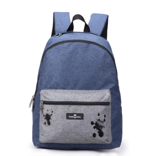 Faber-Castell Energetic Bag 1 Compt Petrol Backpack, Dark Blue&Grey Faber-Castell Energetic Bag 1 Compt Petrol Backpack, Dark Blue&Grey