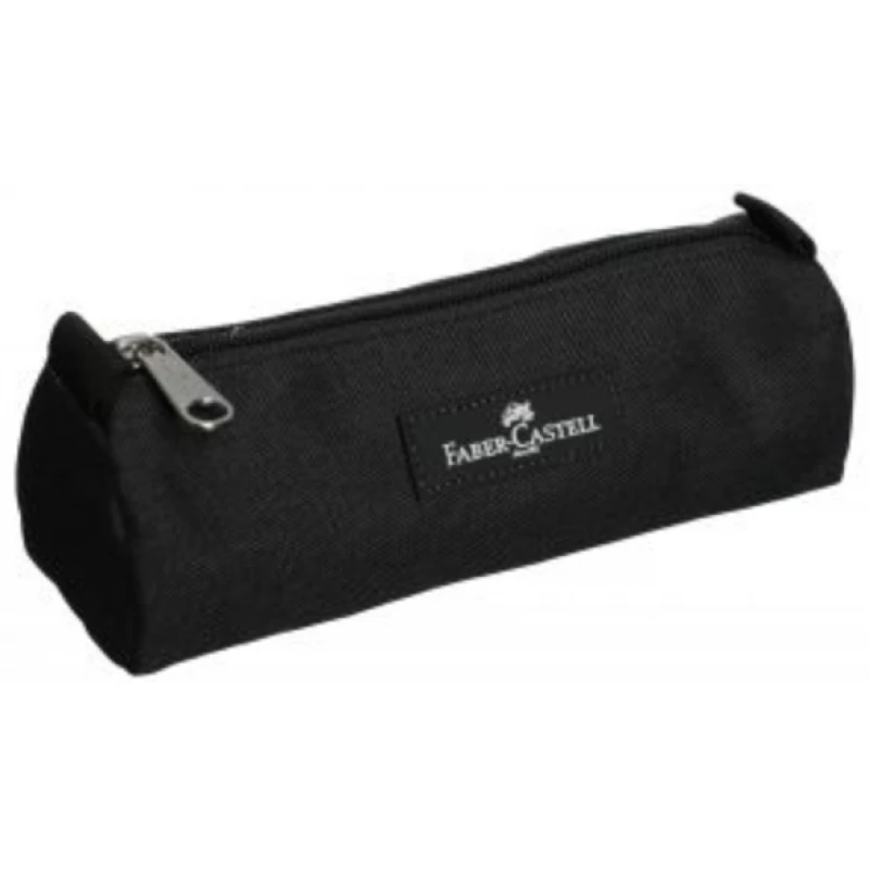 Faber Castell Small Pencil Case 1-Compartment,Black&Grey - فابر كاستل