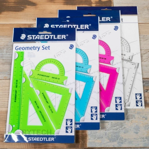 Staedtler Geometry Set 4pcs Asstd, Green - ستدلر - Image 2