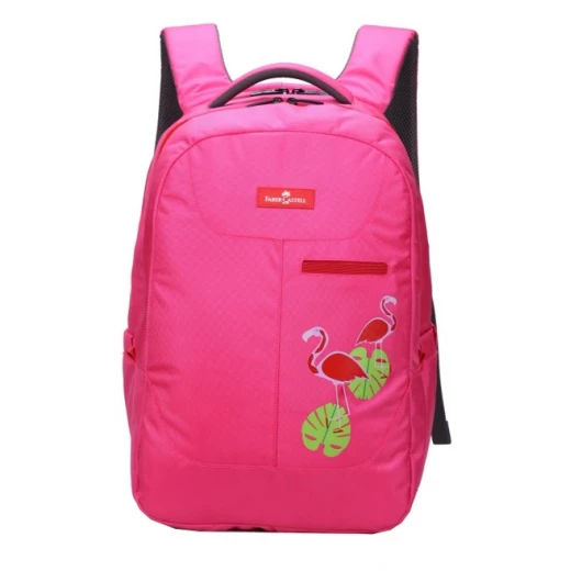 FaberCastell Urban Bag 2 Compt Backpack, Pink&Flamingo FaberCastell Urban Bag 2 Compt Backpack, Pink&Flamingo