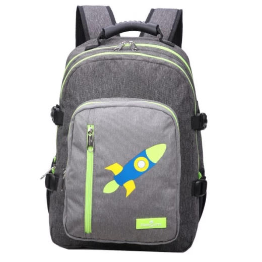 Faber-Castell Wanderer Bag 3 Compt Backpack,Dark Grey&Light Grey Rocket Faber-Castell Wanderer Bag 3 Compt Backpack,Dark Grey&Light Grey Rocket