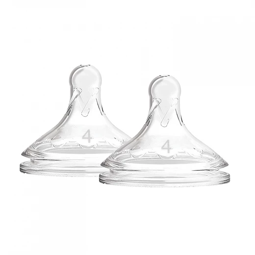 Dr.Brown's Wide-Neck Silicone Nipple Level 4 ( 9 months + ) , 2-Pack  - Dr. Brown's - Image 4