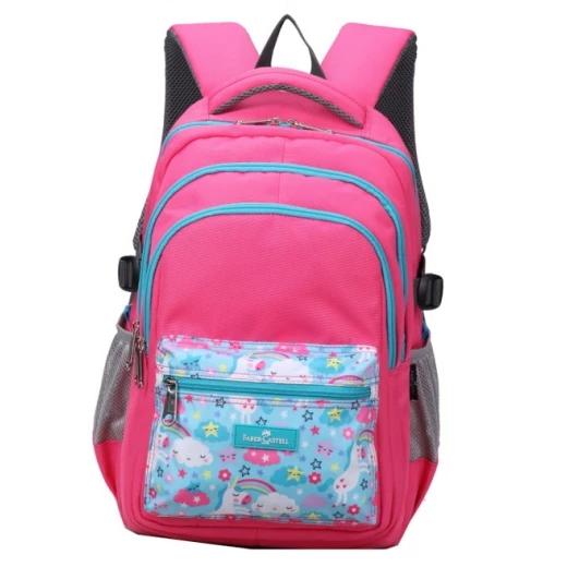 Faber-Castell School Bag 4 Compt Backpack, Rad& Turquise Unicorn Faber-Castell School Bag 4 Compt Backpack, Rad& Turquise Unicorn