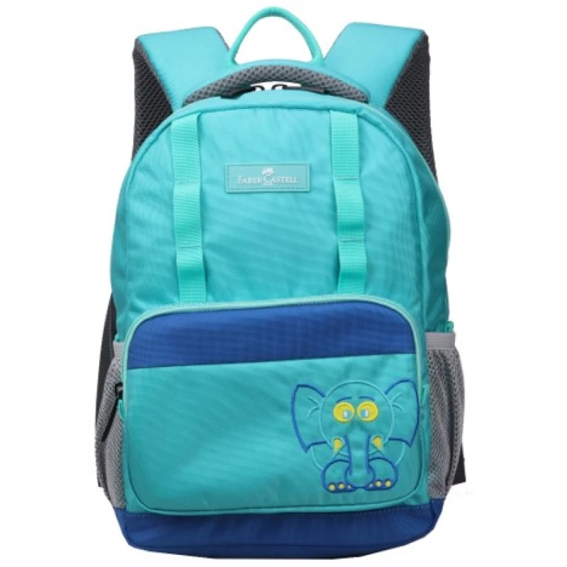 Faber-Castell The Minies Bag one Compt Backpack, Light Blue &  Blue  Elephant - فابر كاستل