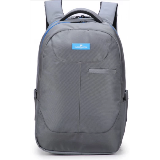 FaberCastell Urban Bag 2 Compt Backpack, Grey&Blue Zipper FaberCastell Urban Bag 2 Compt Backpack, Grey&Blue Zipper