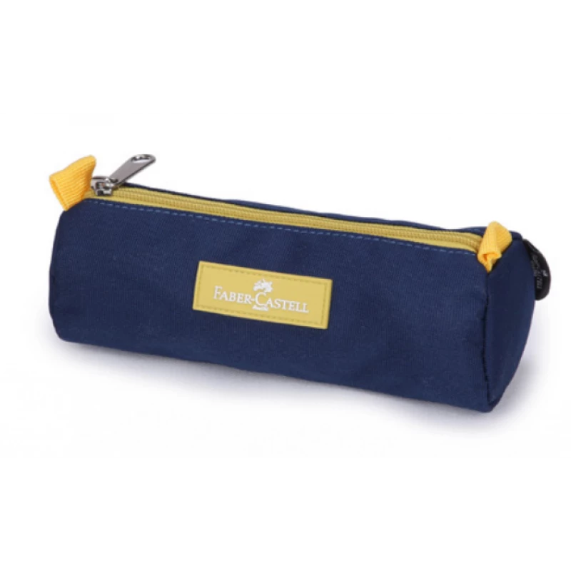 Faber Castell Small Pencil Case 1-Compartment, Dark Blue&Olive Green - فابر كاستل