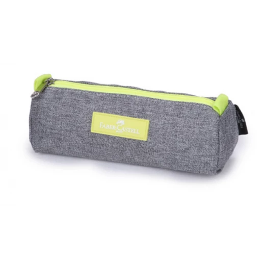 Faber Castell Small Pencil Case 1-Compartment, Grey&Blue-Yellow Cactus
