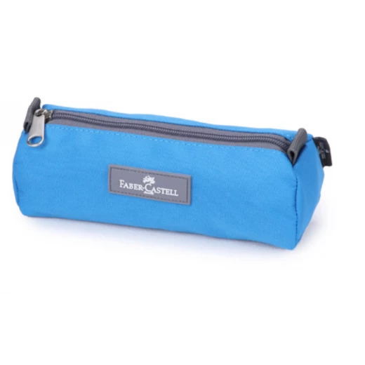 Faber Castell Small Pencil Case 1-Compartment, Light Blue&Cars Faber Castell Small Pencil Case 1-Compartment, Light Blue&Cars