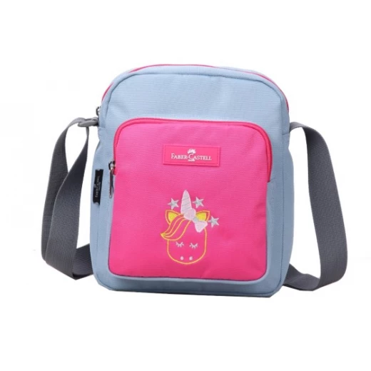 Faber Castell Insulated School Lunch Bag 4-Compartment, Light Grey&Pink Unicorn Faber Castell Insulated School Lunch Bag 4-Compartment, Light Grey&Pink Unicorn