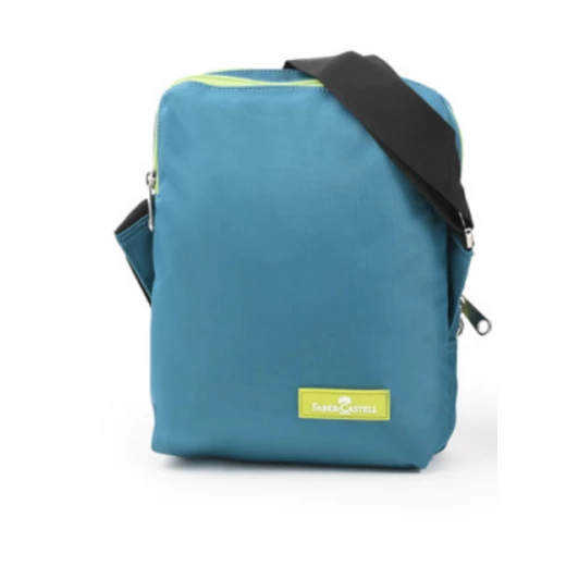 Faber Castell Insulated School Lunch Bag 2-Compartment, Petrol Blue&Green Zipper Faber Castell Insulated School Lunch Bag 2-Compartment, Petrol Blue&Green Zipper
